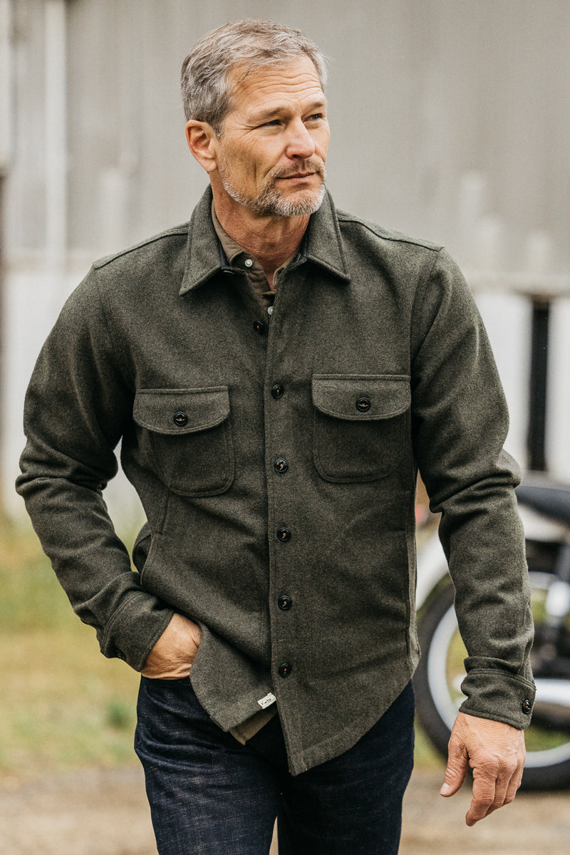 The Anvil Melton Wool - Dark Green– HIROSHI KATO | Official Online