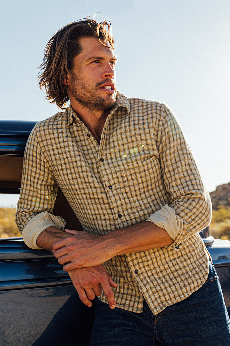 The Ripper Panama Double Gauze Shirt - Sand– HIROSHI KATO