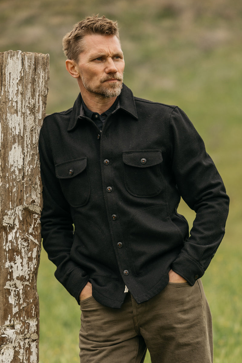 The Anvil Melton Wool - Black– HIROSHI KATO | Official Online Store