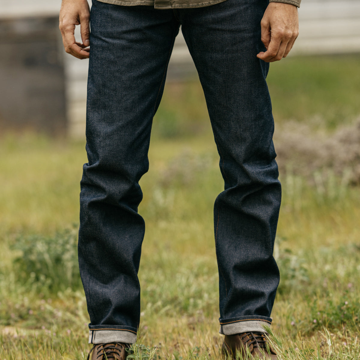 The Hammer Straight Natural Slub Indigo - Raw 12.5oz Selvedge