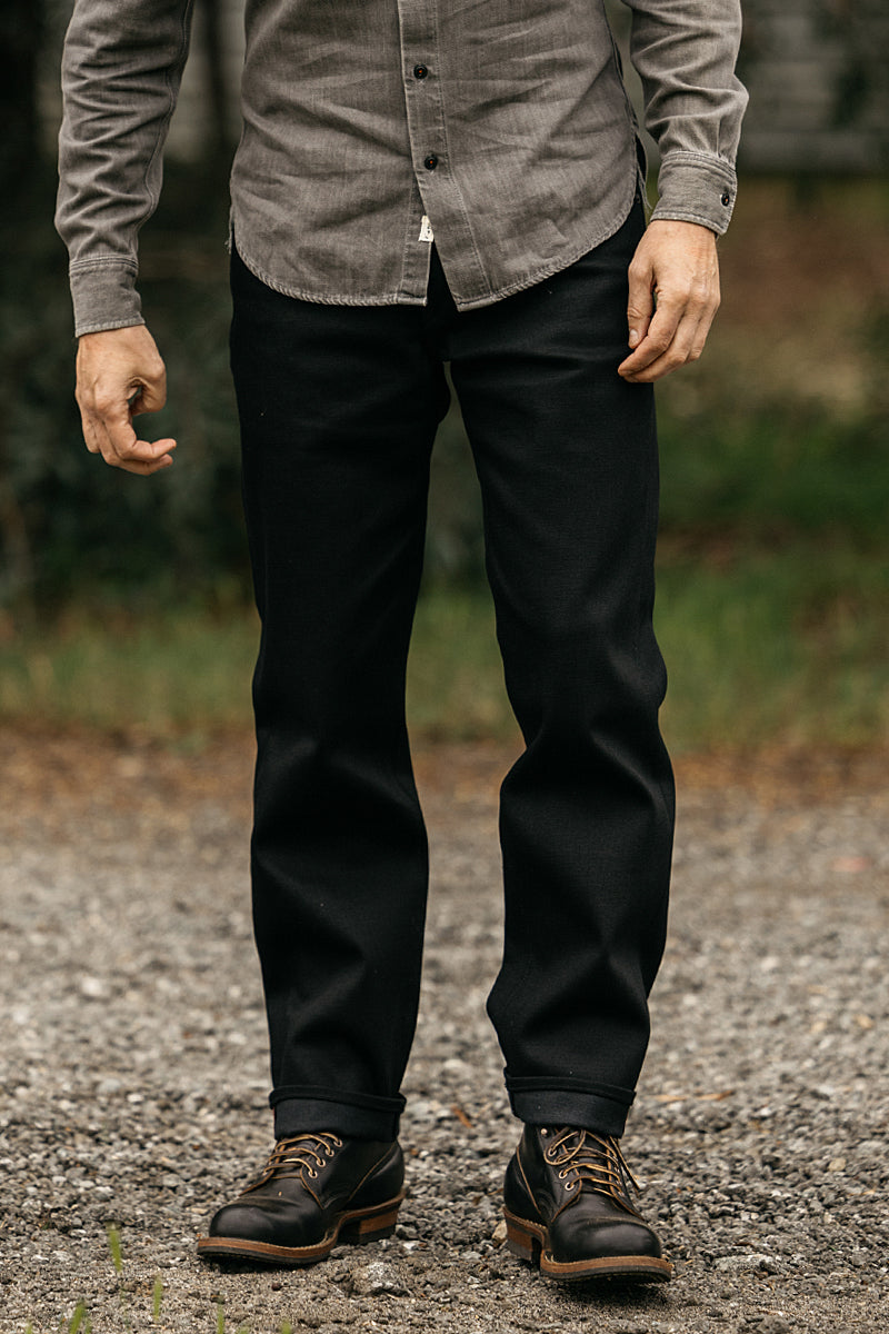 The Barrel Classic Straight - Black Raw 14oz Selvedge– HIROSHI