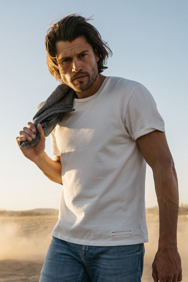 The Stamp 9oz Heavy Tee Organic Cotton - Shell– HIROSHI KATO