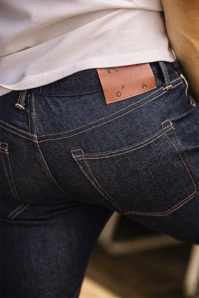 The Scissors Slim tapered- Indigo Raw 10.5oz Selvedge– HIROSHI