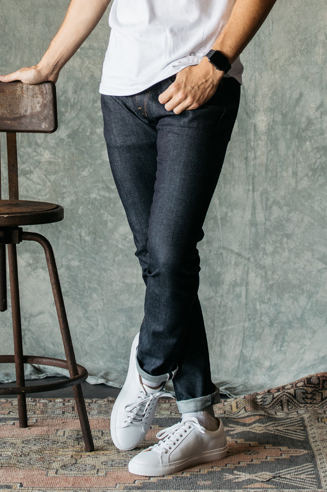 The Needle Skinny Indigo Raw Selvedge