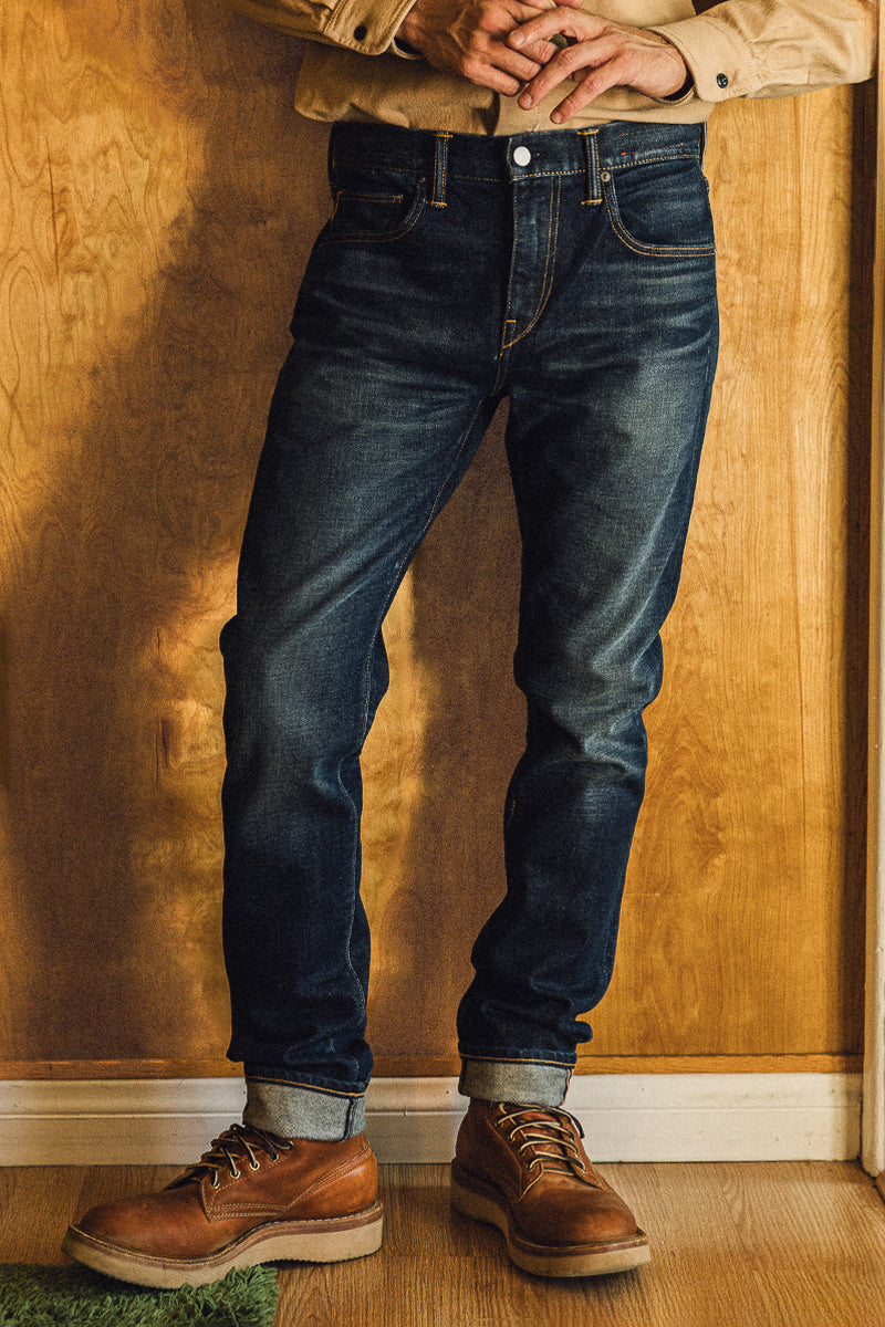 The Scissors Slim tapered - Jett 14oz Selvedge– HIROSHI KATO