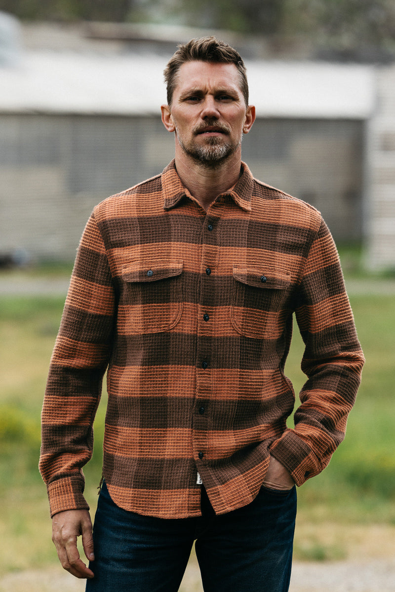 The Brace Waffle Plaid - Campfire– HIROSHI KATO | Official Store