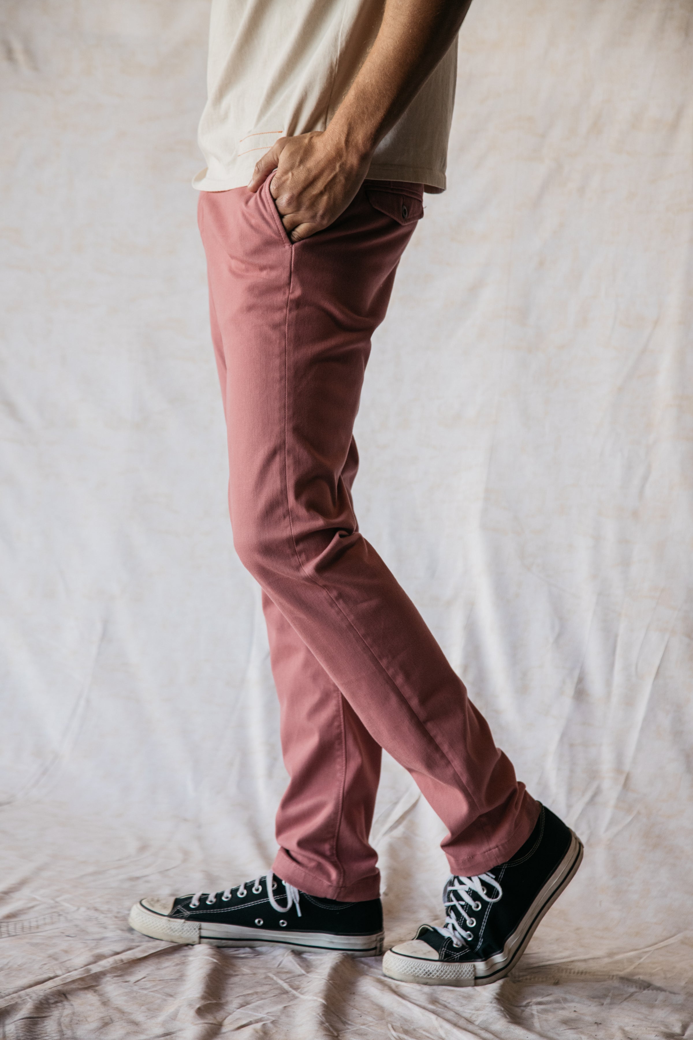 The Axe Denit Chino Pant Military Green